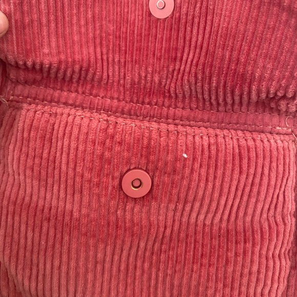 pink zara corduroy mini backpack - Picture 5 of 6